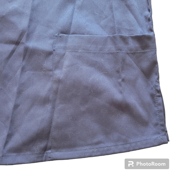 STRICTLY Scrubs Womens Blue Scrub Top - Picture 4 of 5